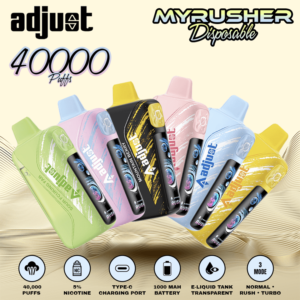 Adjust MyRusher Disposable — 40000 Puffs