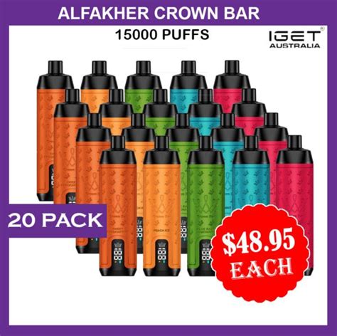 Alfakher Crown Bar 15000 Puffs — 20 Pack