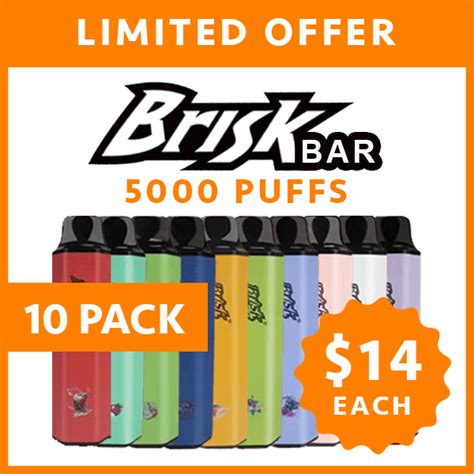 Brisk Bar 5000 Puffs — 10 Pack