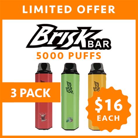Brisk Bar 5000 Puffs — 3 Pack