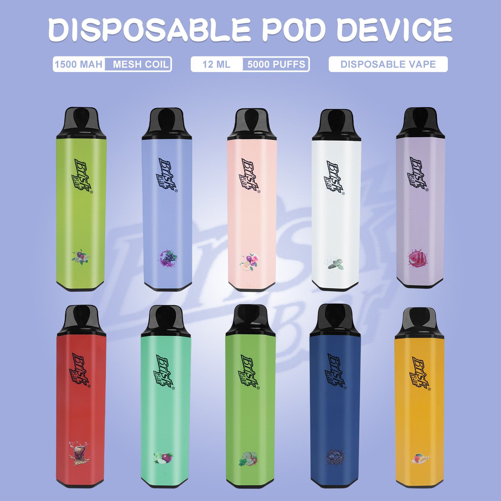 Brisk Bar — 5000 Puffs