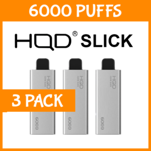 HQD Slick 6000 Puffs — 3 Pack