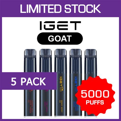 IGET Goat 5000 Puffs — 5 Pack